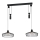 Eglo 43438 - Lampa wisząca na przewodzie WINKWORTH 2xE27/40W/230V