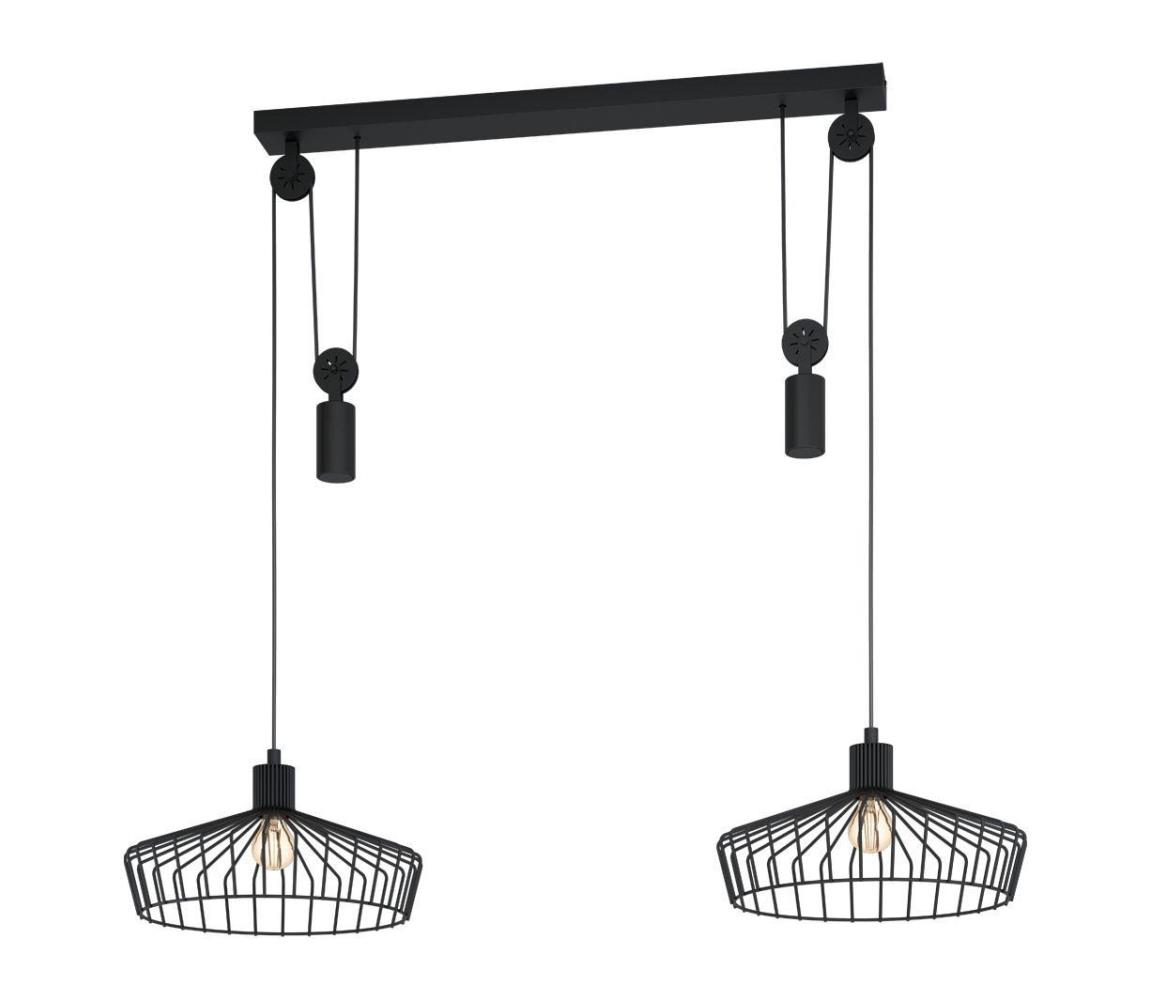 Eglo 43438 - Żyrandol na lince WINKWORTH 2xE27/40W/230V