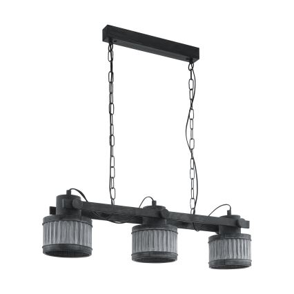 Eglo - Żyrandol na łańcuchu 3xE27/28W/230V