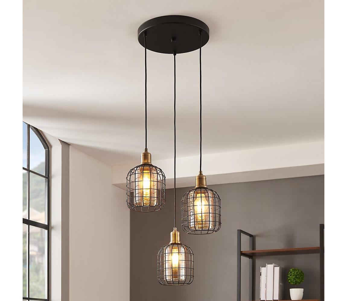 Eglo 43499 - Żyrandol na lince CHISLE 3xE27/40W/230V