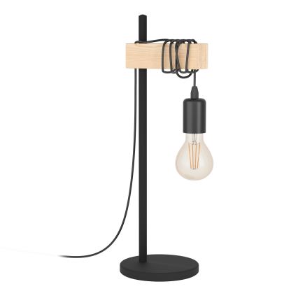 Eglo - Lampa stołowa TOWNSHEND 1xE27/10W/230V - certyfikat FSC