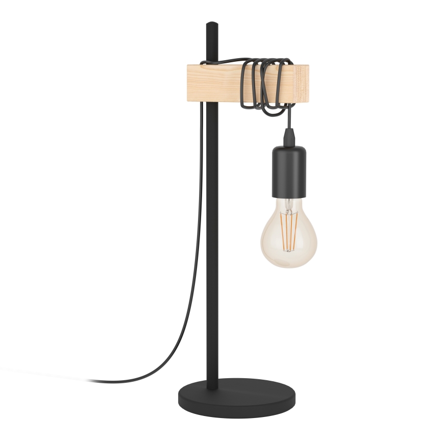 Eglo - Lampa stołowa TOWNSHEND 1xE27/10W/230V - certyfikat FSC