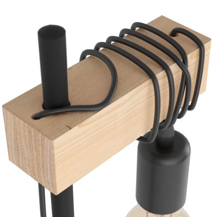 Eglo - Lampa stołowa TOWNSHEND 1xE27/10W/230V - certyfikat FSC