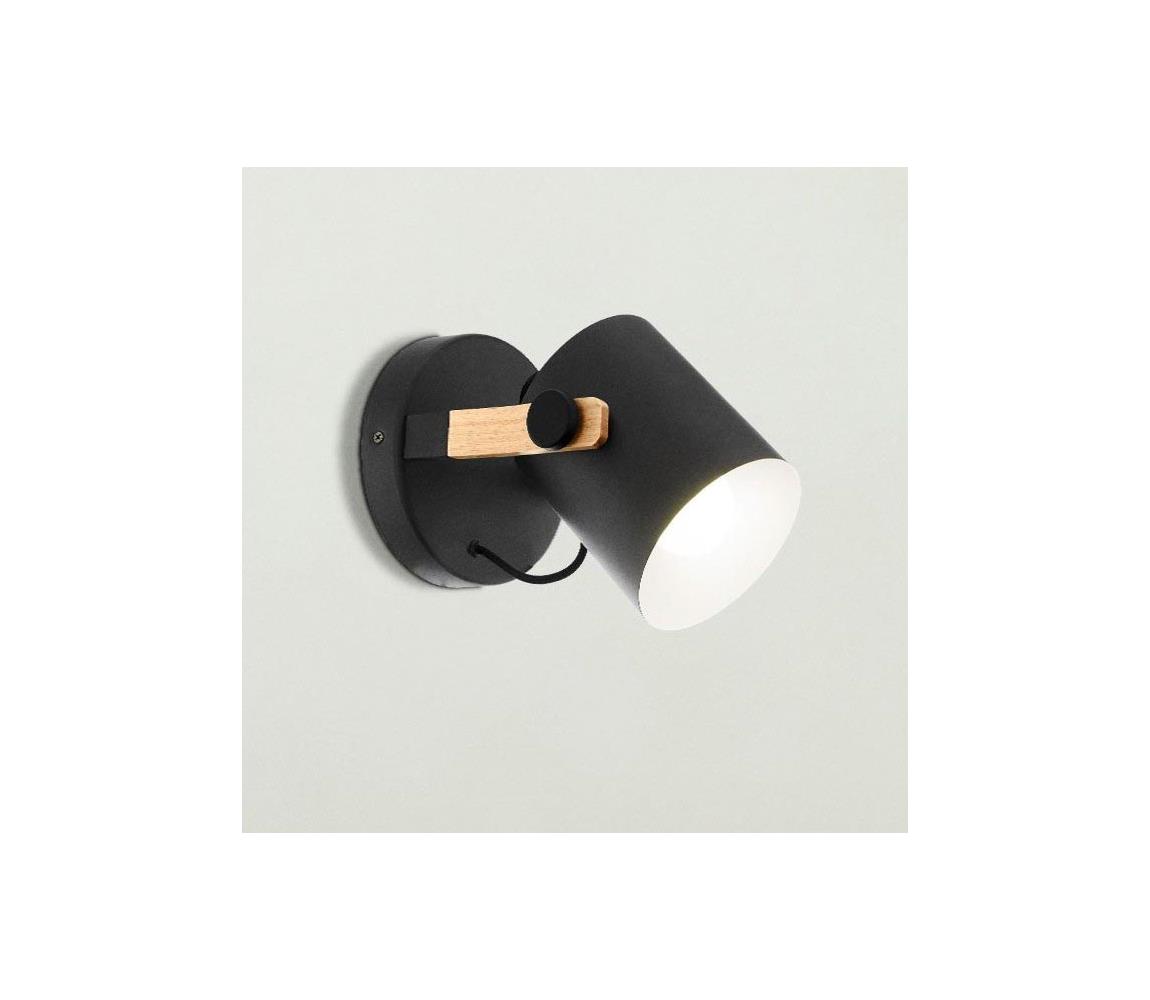 Eglo 43518 - Kinkiet HORNWOOD 1xE27/28W/230V - certyfikat FSC