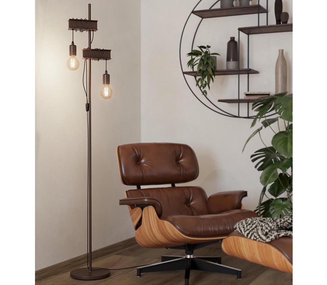Eglo 43526 - Lampa podłogowa TOWNSHEND 2xE27/10W/230V