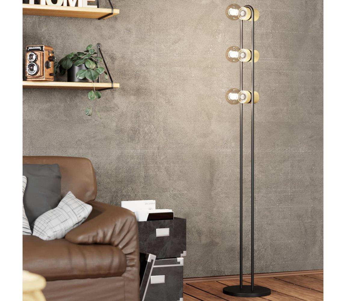 Eglo 43544 - Lampa podłogowa CHIEVELEY 3xE27/28W/230V