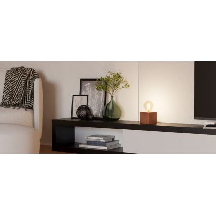 Eglo - Lampa stołowa 1xE27/40W/230V brązowy