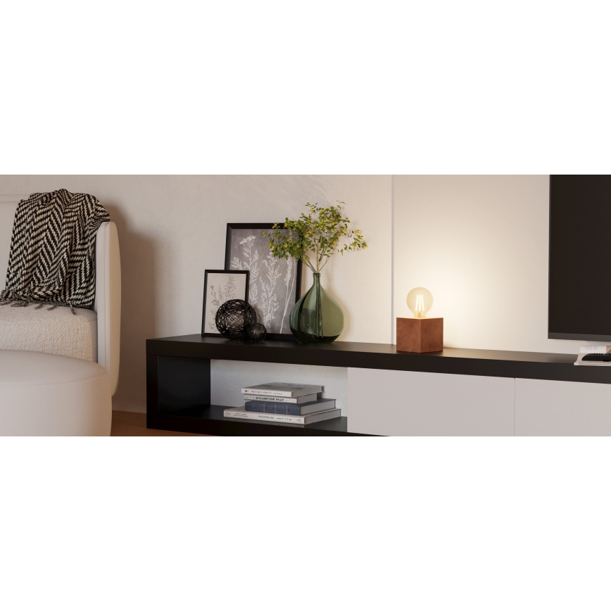 Eglo - Lampa stołowa 1xE27/40W/230V brązowy