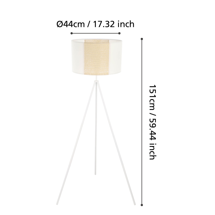 Eglo - Lampa podłogowa 1xE27/40W/230V