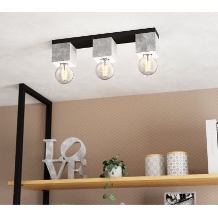 Eglo 43596 - Przysufitowy żyrandol PRESTWICK 3xE27/40W/230V