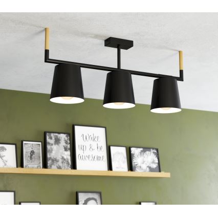 Eglo - Lampa wisząca na pręcie 3xE27/40W/230V