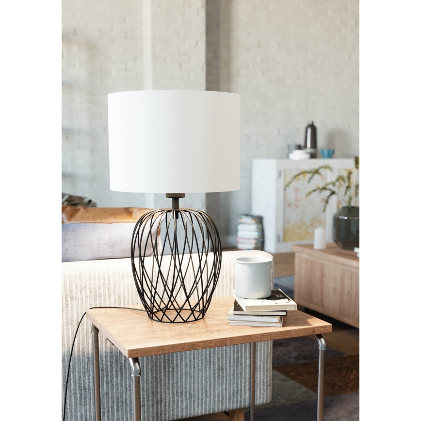 Eglo - Lampa stołowa 1xE27/40W/230V biały