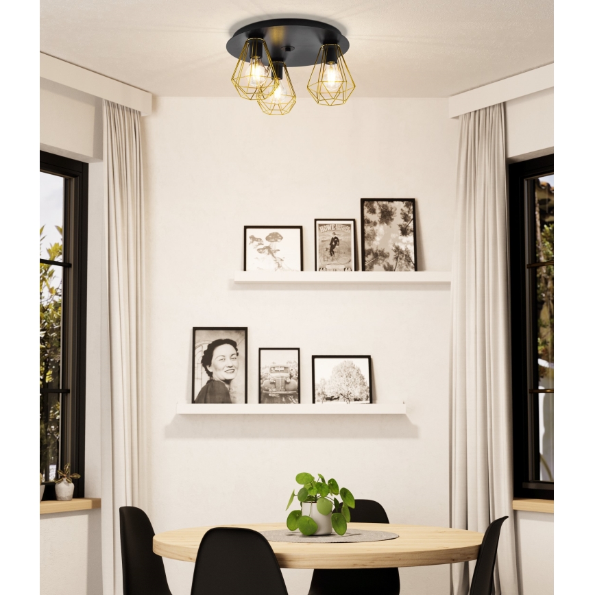 Eglo - Plafon TARBES 3xE27/40W/230V