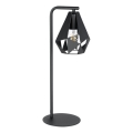 Eglo 43703 - Lampa stołowa CARLTON 1xE27/60W/230V czarna