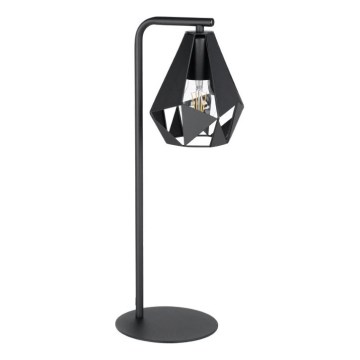 Eglo 43703 - Lampa stołowa CARLTON 1xE27/60W/230V czarna