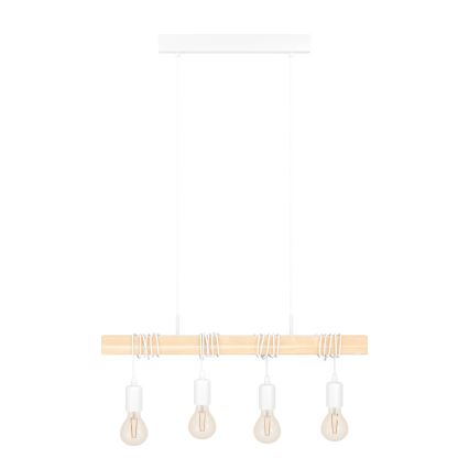 Eglo - Żyrandol na lince TOWNSHEND 4xE27/60W/230V - certyfikat FSC