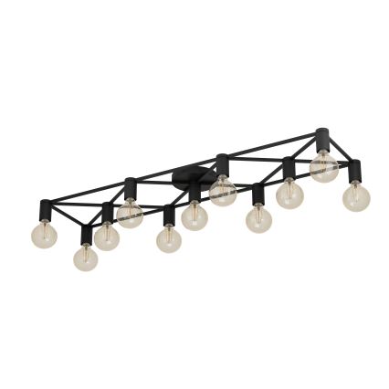Eglo - Lampa sufitowa 11xE27/40W/230V czarne