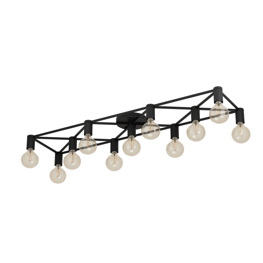 Eglo - Lampa sufitowa 11xE27/40W/230V czarne