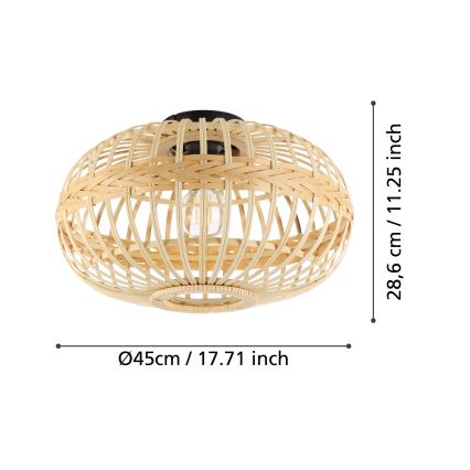 Eglo - Lampa sufitowa 1xE27/40W/230V