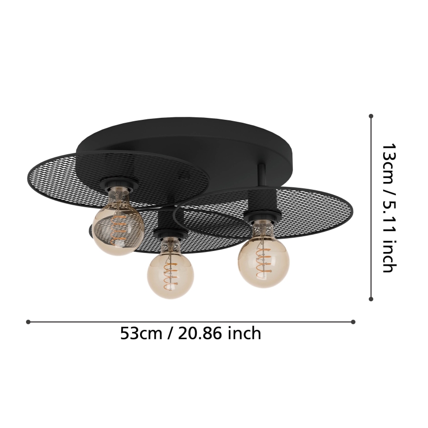 Eglo - Lampa sufitowa 3xE27/40W/230V