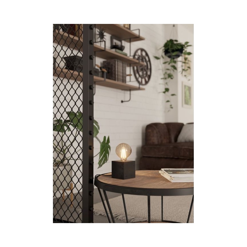 Eglo - Lampa stołowa 1xE27/40W/230V antracyt