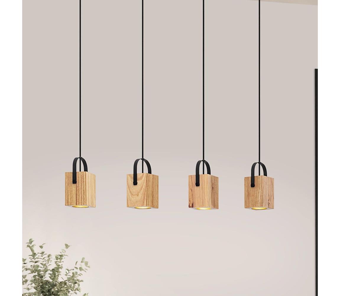 Eglo 43748 - LED Żyrandol na lince AYLES 4xGU10/3W/230V