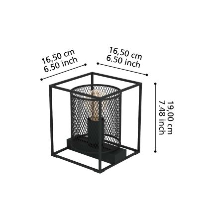 Eglo - Lampa stołowa 1xE27/40W/230V