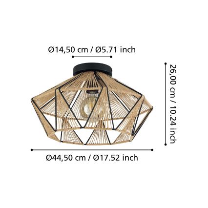 Eglo - Lampa sufitowa 1xE27/40W/230V