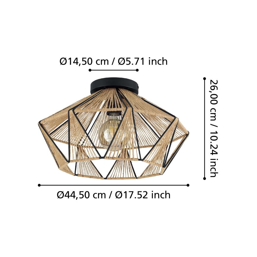 Eglo - Lampa sufitowa 1xE27/40W/230V