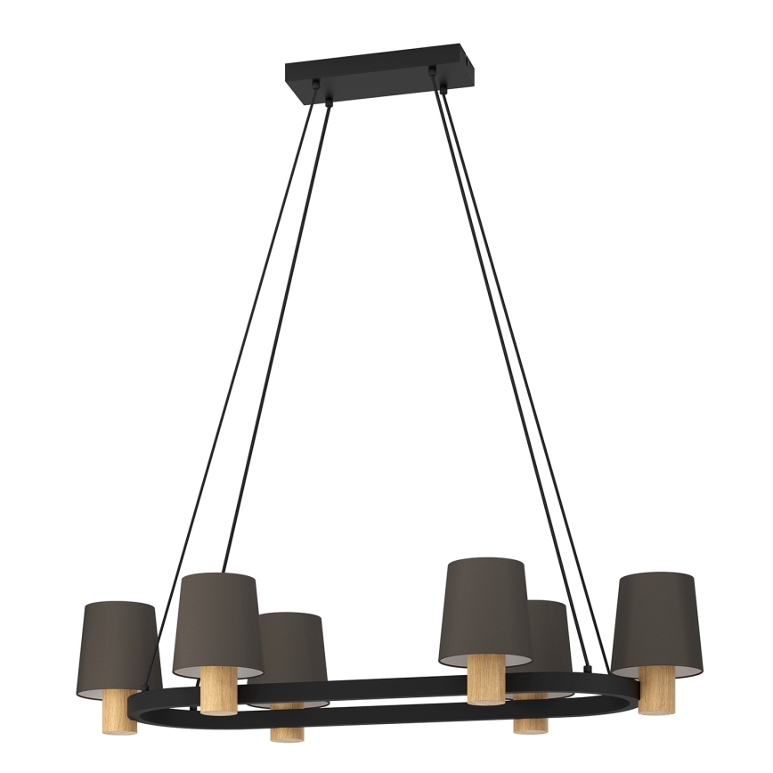 Eglo - Lampa wisząca na linkach 6xE27/40W/230V