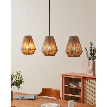Eglo - Lampa wisząca na linkach 3xE27/40W/230V