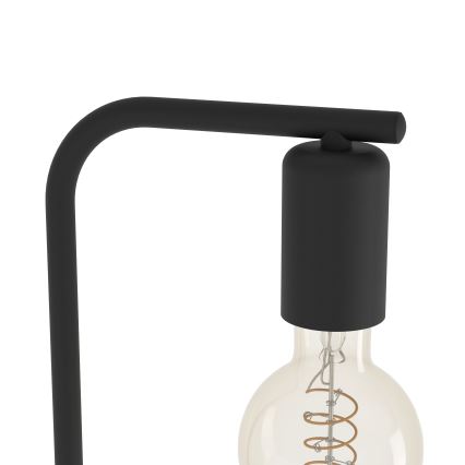 Eglo - Lampa podłogowa 1xE27/40W/230V czarna