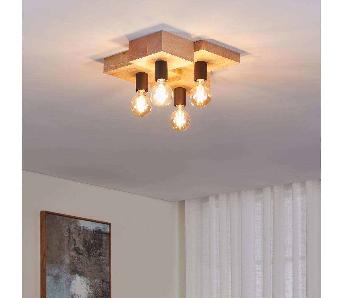 Eglo 43798 - Plafon HALKIN 4xE27/40W/230V