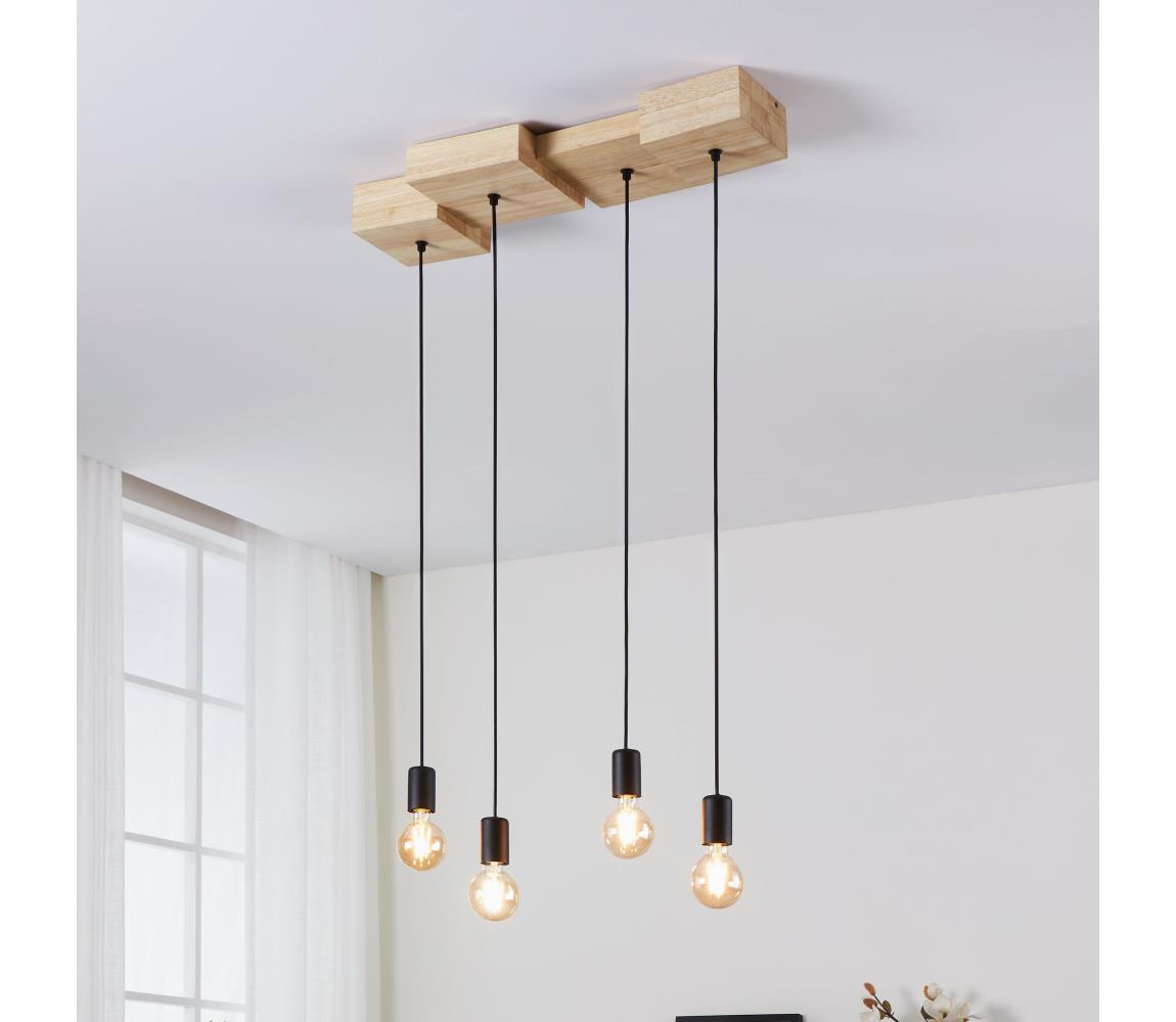 Eglo 43799 - Żyrandol na lince HALKIN 4xE27/40W/230V