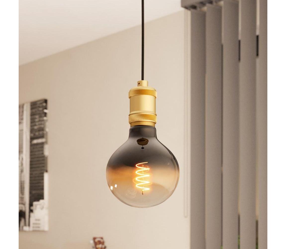 Eglo 43803 - Żyrandol na lince YORTH 1xE27/40W/230V złoty