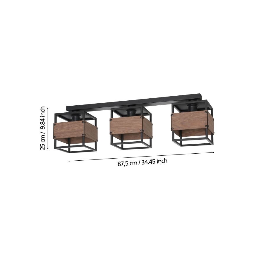 Eglo - Lampa sufitowa 3xE27/40W/230V