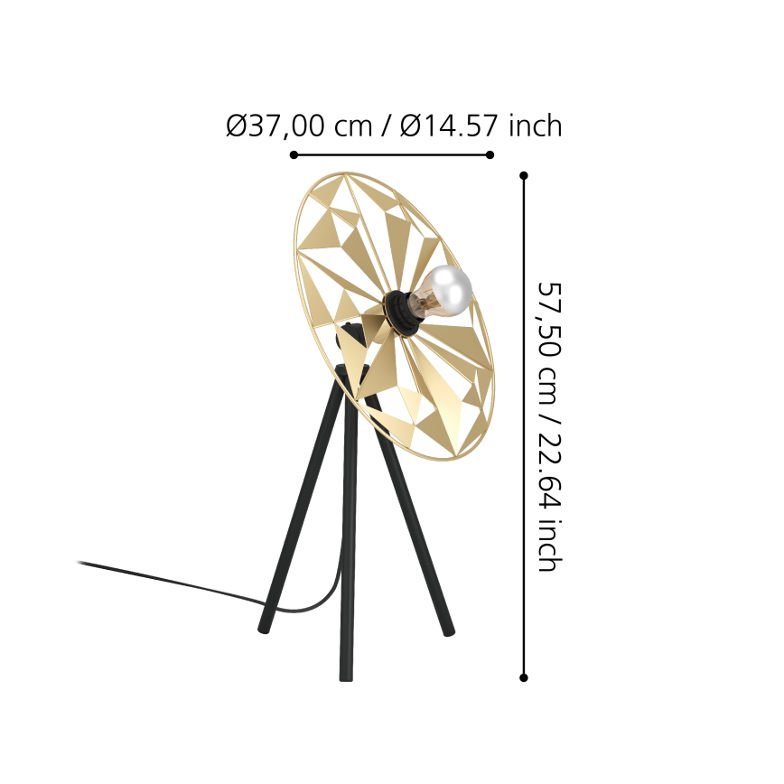 Eglo - Lampa stołowa 1xE27/40W/230V