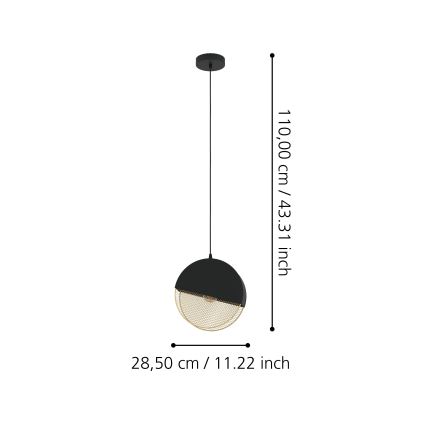 Eglo - Żyrandol na lince 1xE27/40W/230V