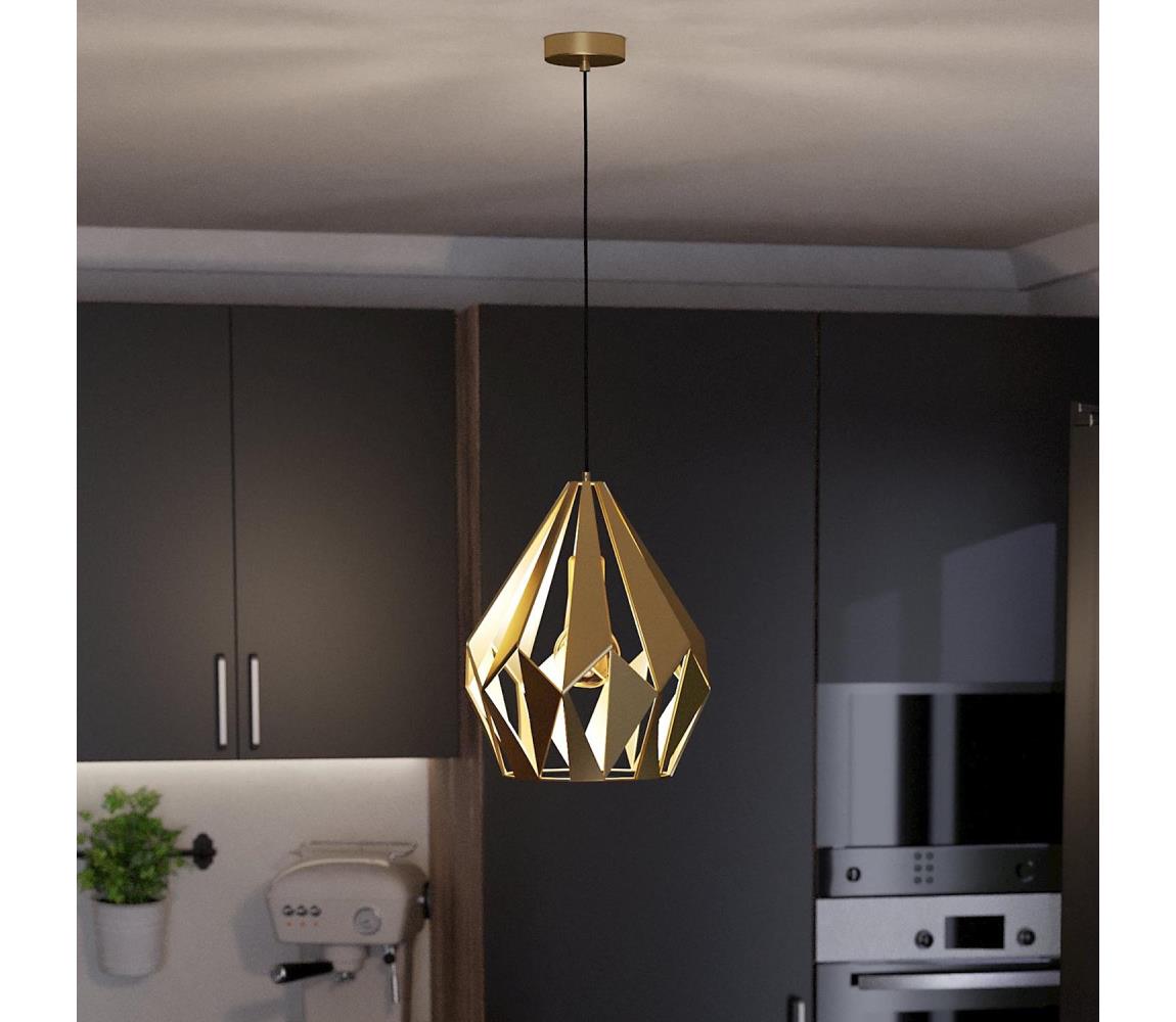 Eglo 43814 - Żyrandol na lince CARLTON 1xE27/60W/230V śr. 31 cm