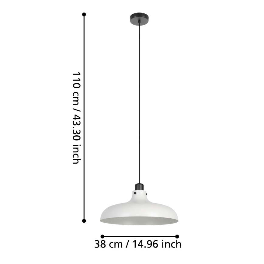 Eglo - Żyrandol na lince 1xE27/40W/230V