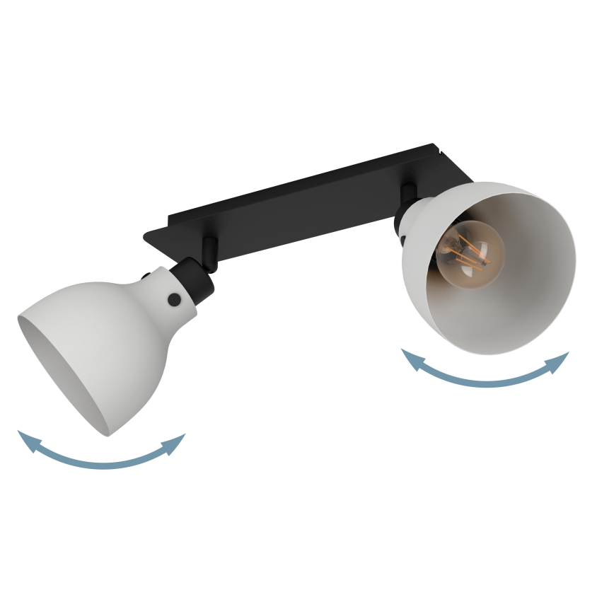 Eglo 43828 - Oświetlenie punktowe MATLOCK 2xE27/40W/230V