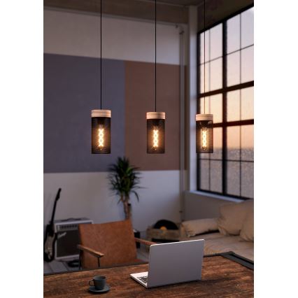 Eglo - Lampa wisząca na linkach 3xE27/40W/230V