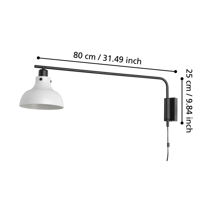 Eglo - Kinkiet 1xE27/40W/230V