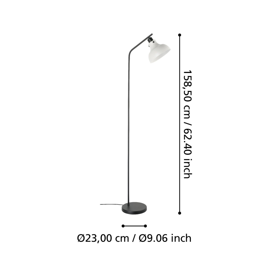 Eglo 43844 - Lampa stojąca MATLOCK 1xE27/40W/230V