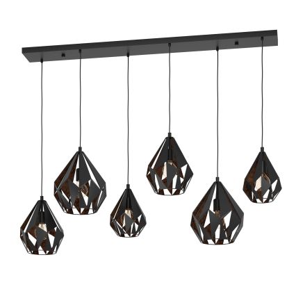 Eglo - Lampa wisząca na linkach 6xE27/40W/230V