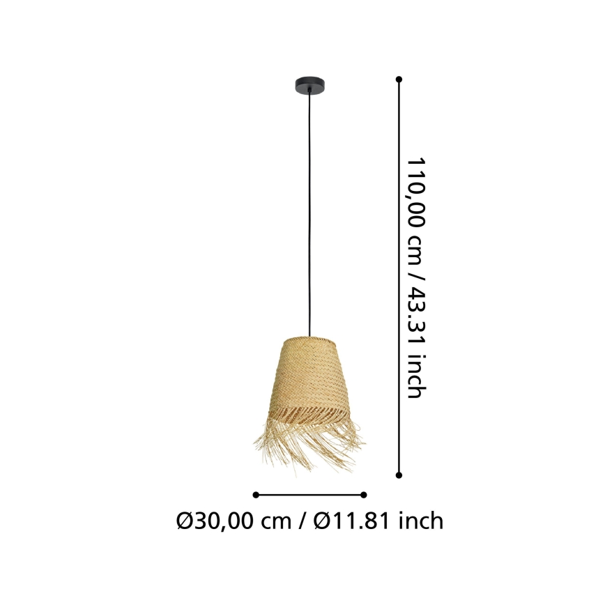 Eglo - Żyrandol na lince 1xE27/40W/230V