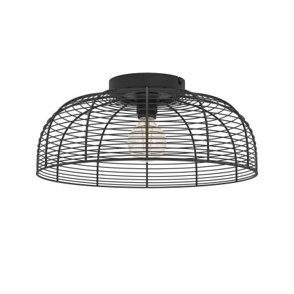 Eglo 43896 - Plafon RINROE 1xE27/40W/230V czarny