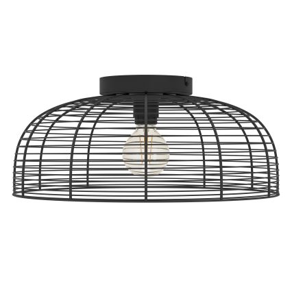 Eglo 43896 - Plafon RINROE 1xE27/40W/230V czarny