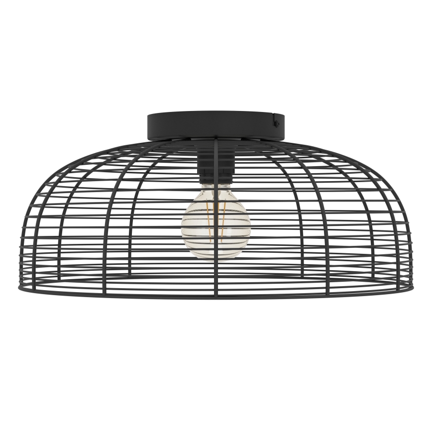 Eglo 43896 - Plafon RINROE 1xE27/40W/230V czarny