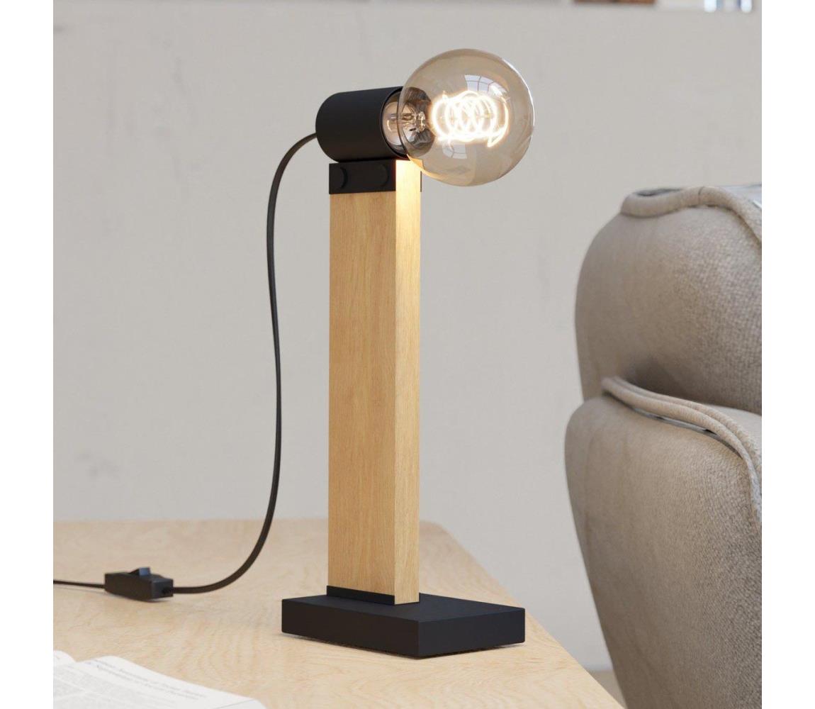 Eglo 43904 - Lampa stołowa BAILRIGG 1xE27/40W/230V